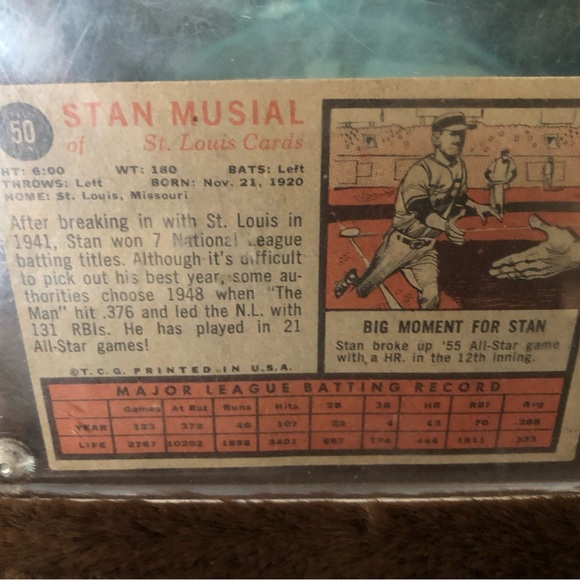 Stan Musial St Louis card - Picture 2 of 3